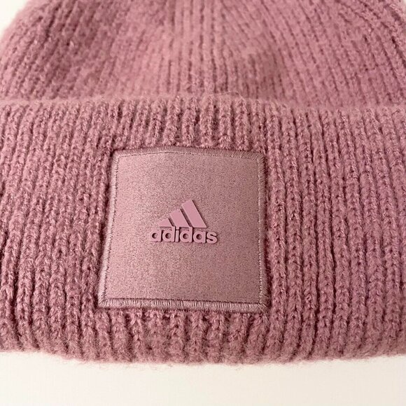 Adidas Womens Wide Cuff Fold Beanie Hat - Picture 2 of 16